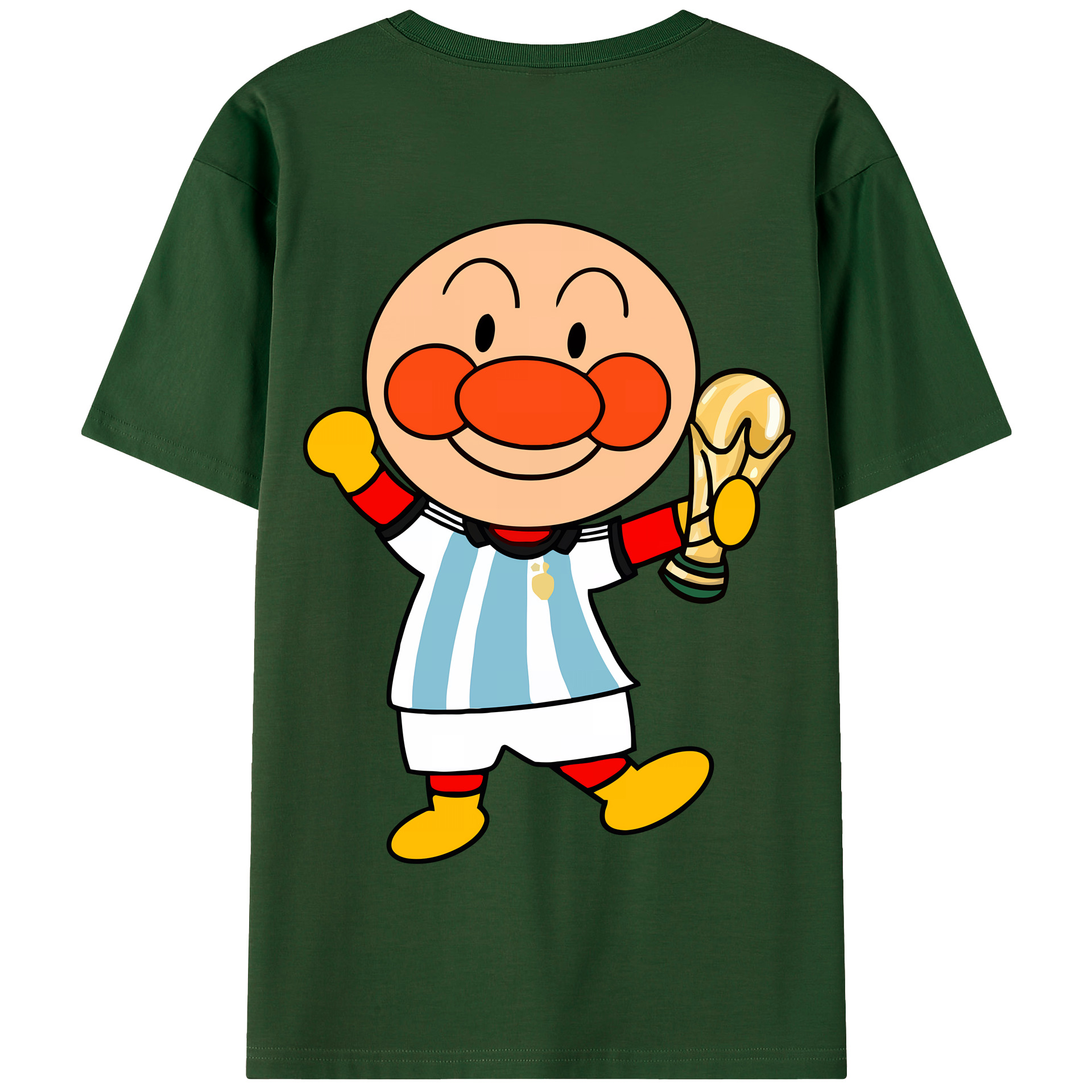 （画像用） アンパンマン Anpanman 綿100％半袖Tシャツ（背面プリント）